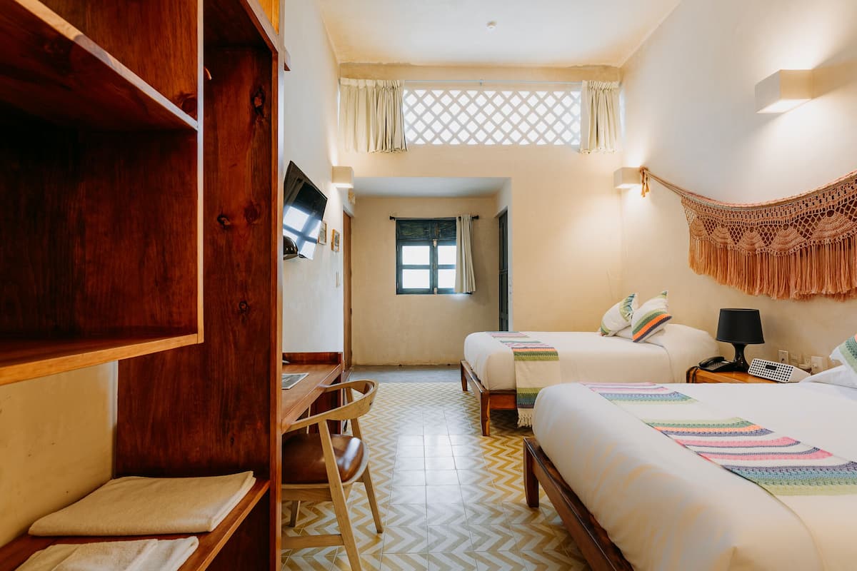 standard quadruple room, 2 double beds | premium bedding, down duvets, individually decorated