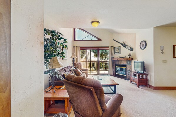 TV, fireplace, DVD player