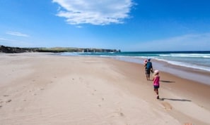 Playa en los alrededores y camastros