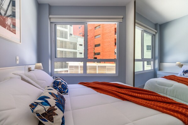Iron/ironing board, free WiFi, bed sheets - AV203 - Beautiful Studio in Avanhandava Street (São Paulo)