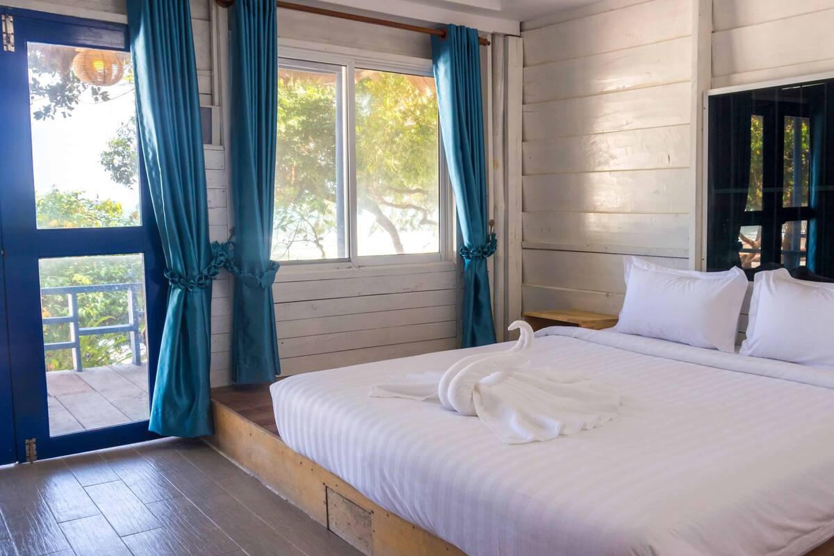Deluxe Bungalow Double Sea View | 무료 WiFi, 침대 시트