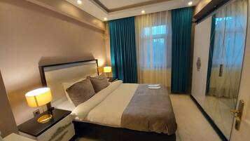 Free WiFi, bed sheets