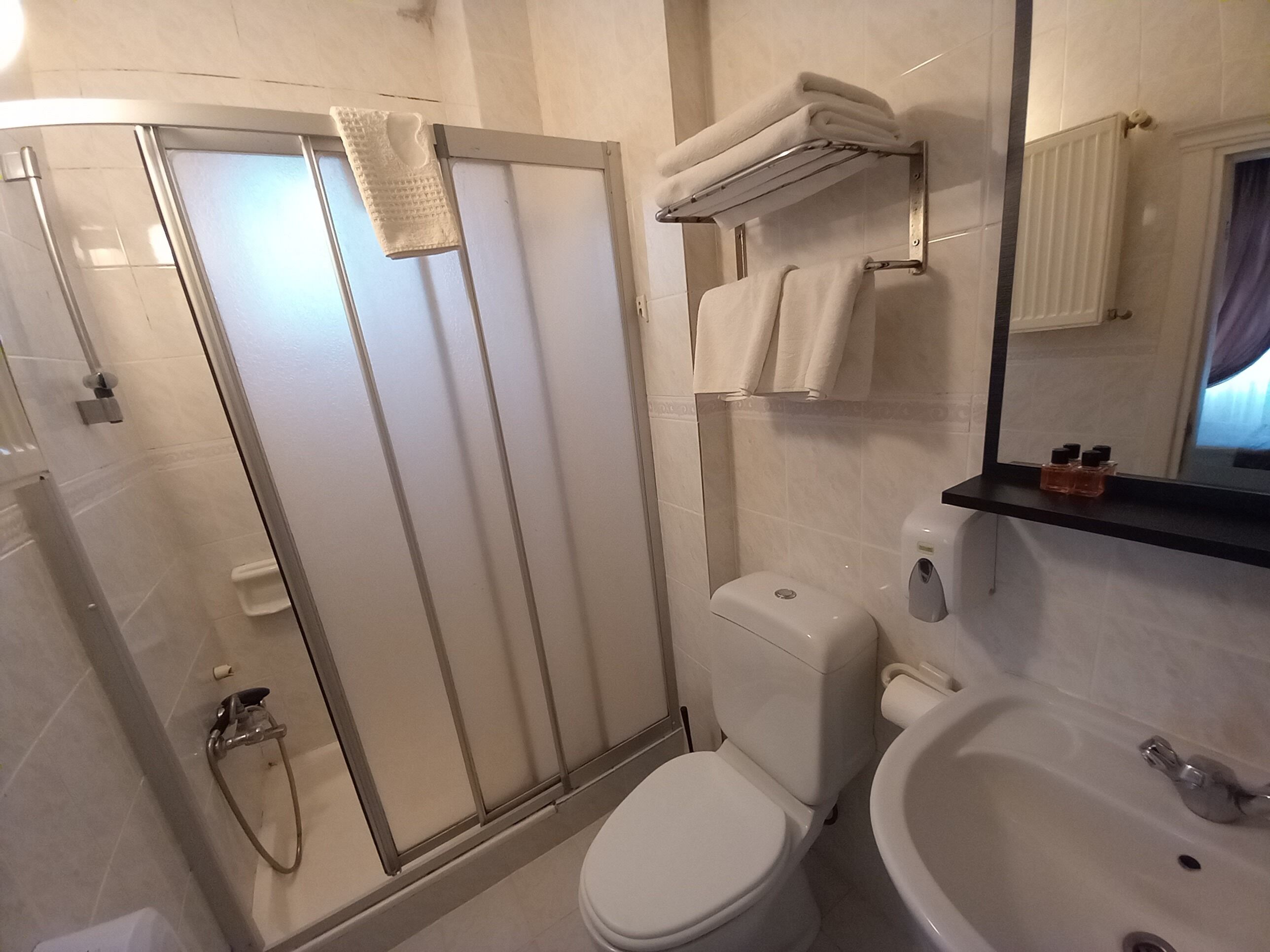 Articles de toilette gratuits, sèche-cheveux, serviettes fournies