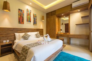 Deluxe Villa, 2 Bedrooms, Private Pool | 2 bedrooms, in-room safe, free WiFi, bed sheets - Nalin Bali Villas (Ungasan)