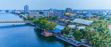 Blick von der Unterkunft