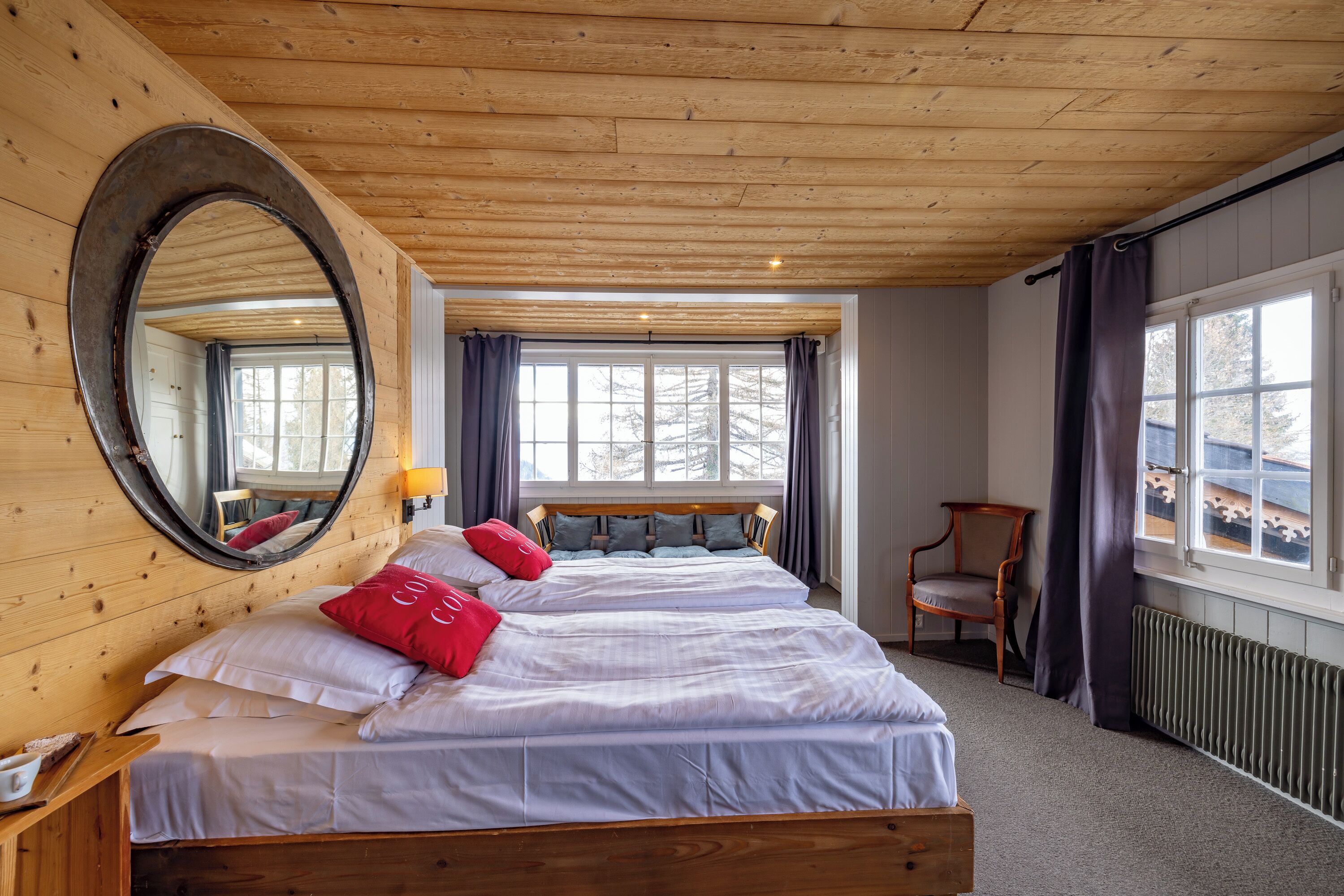 Doppelzimmer, Seeblick (Chalet Chic) | Individuell dekoriert, individuell eingerichtet, Schreibtisch