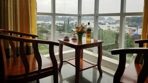 Deluxe Quadruple Room, 2 Queen Beds, Ocean View | Balcony view - Cat Ba Discovery Hotel (Hai Phong)