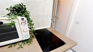 アパートメント 1 ベッドルーム | 専用簡易キッチン | エスプレッソマシン、大型冷蔵庫、電子レンジ、コンロ