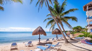Accommodatie ligt op het strand