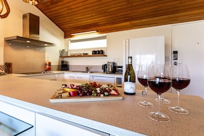Villa (2 Bedrooms) | Private kitchen | Fridge, microwave, oven, stovetop