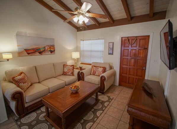 Televisión de pantalla plana de 32 pulgadas con canales por cable