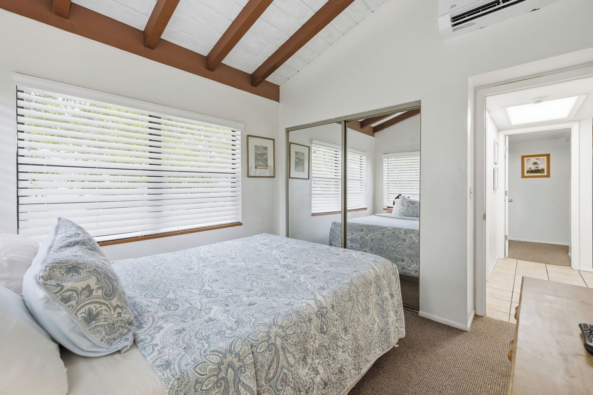 Blackout drapes, iron/ironing board, bed sheets