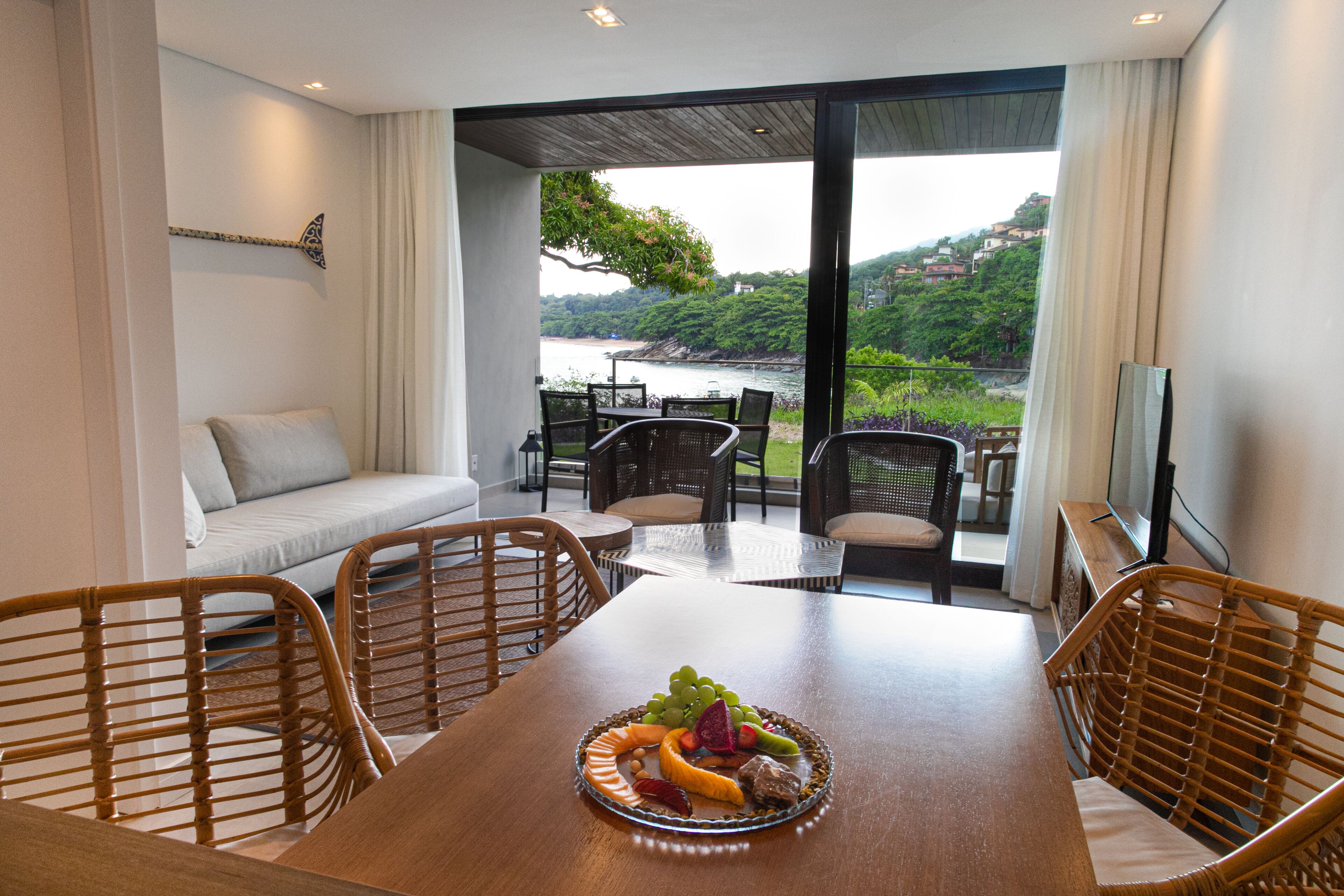 presidential duplex | living area | 43-inch tv with digital channels