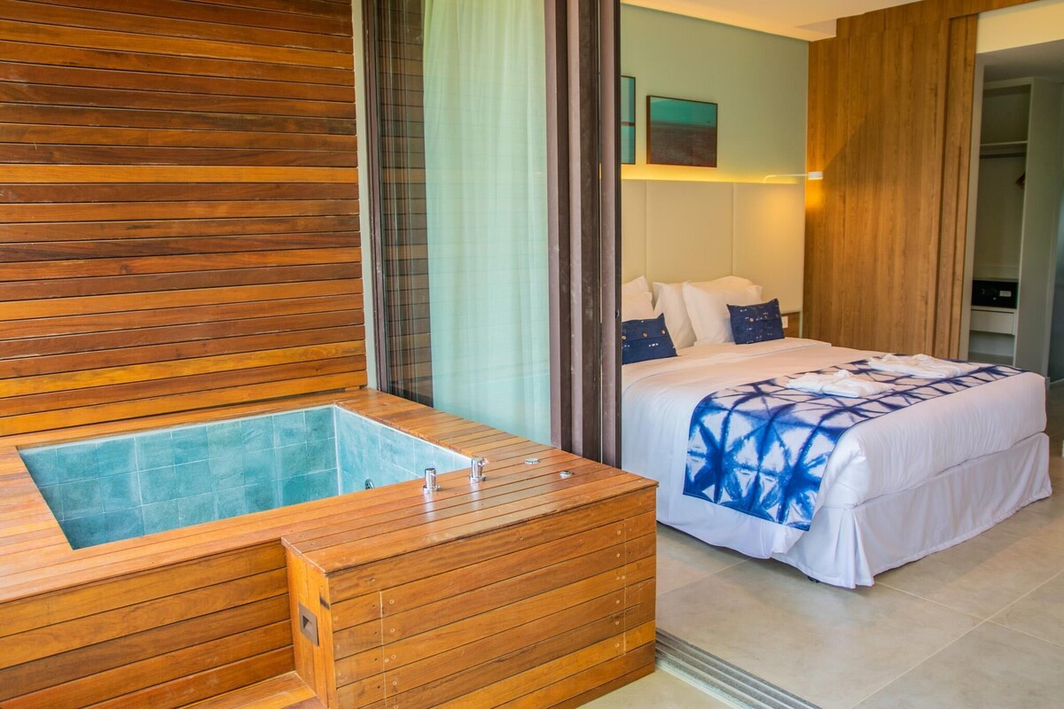 Ropa de cama de alta calidad y minibar 