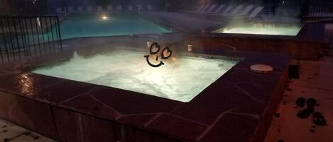 Indoor pool, outdoor pool