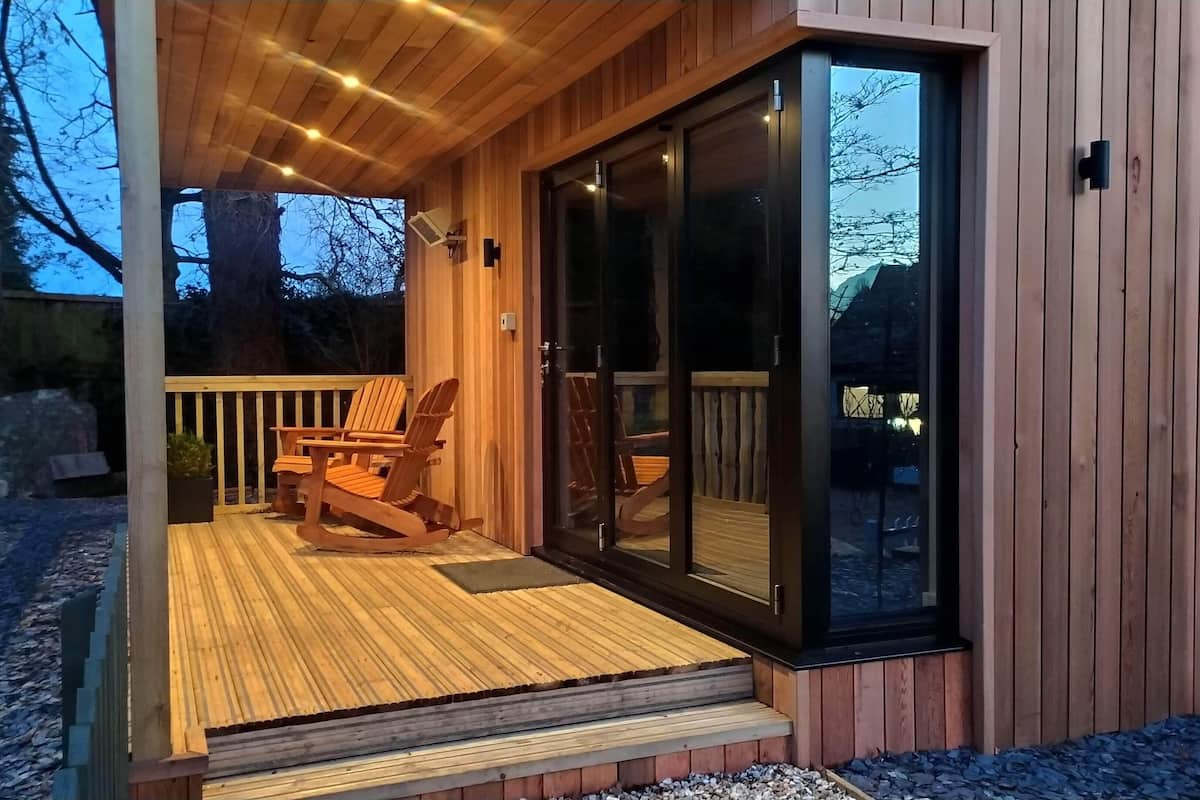 Chambre Supérieure Double ou avec lits jumeaux, salle de bains attenante, vue jardin (Cedar Suite) | Vue depuis le balcon
