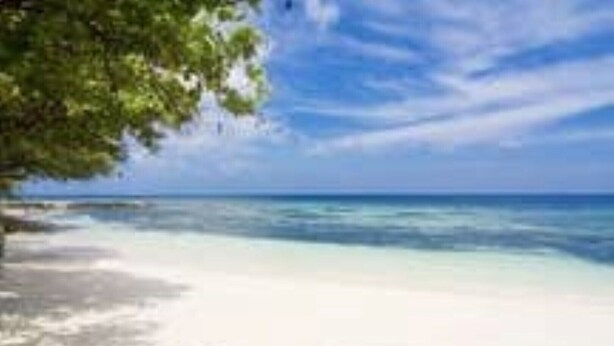 A beach with clear turquoise water and white sand. - Artscape Jamaica Villa @Richmond near Ocho Rios (Priory)
