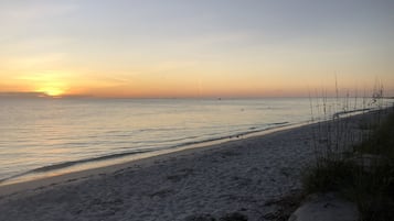 Chaises longues, serviettes de plage