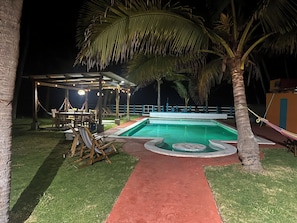 Outdoor pool - Beautiful Beach House right in front of the ocean! (San Luis Talpa)