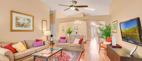 Smart TV, Netflix, table football, books