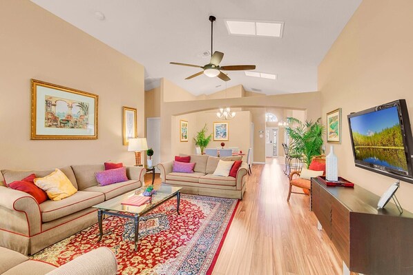 Smart TV, Netflix, table football, books