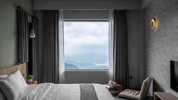 Gallery-værelse - 1 queensize-seng - balkon - havudsigt | Premium-sengetøj, senge med topmadrasser, gratis minibar