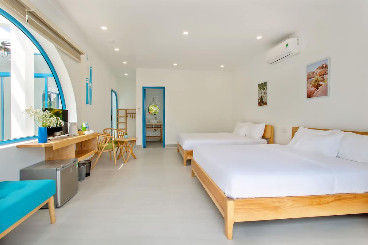 Ropa de cama de alta calidad y minibar