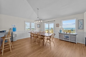 Dining - 7675- Sweet Caroline, Oceanfront Avon | Hot Tub & Pool Access (Avon)