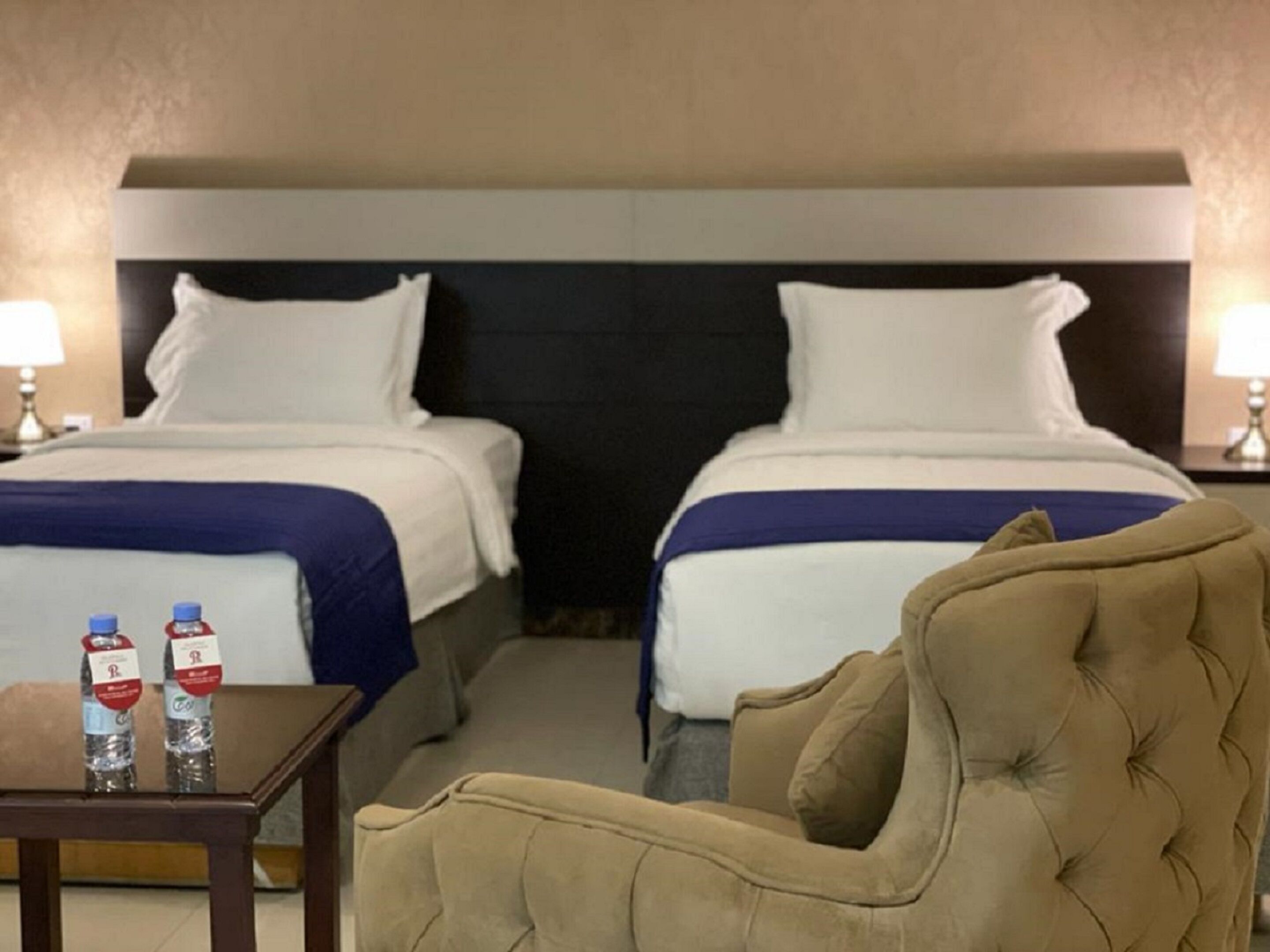 Premium bedding, memory foam beds, minibar, in-room safe