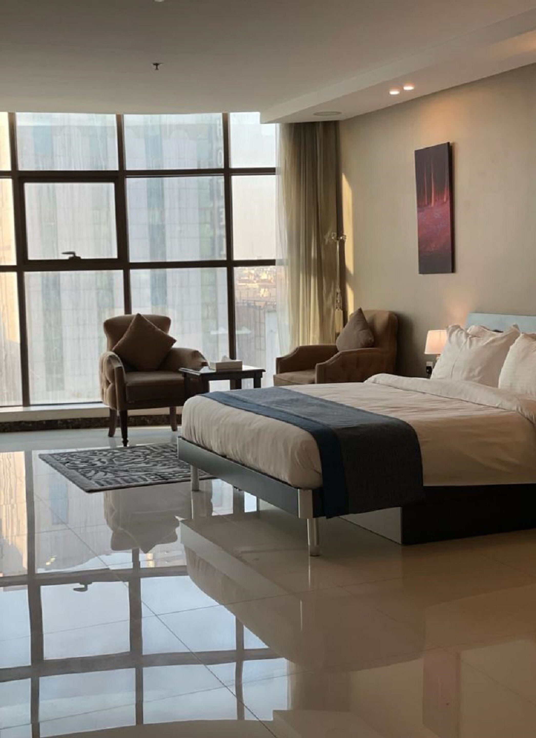 Premium bedding, memory foam beds, minibar, in-room safe