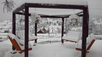 Cottage "Ozerniy" - near a small lake in the heart of the Carpathian mountains!