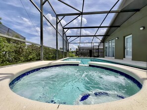 A heated pool