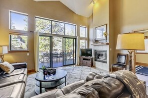 Smart TV, fireplace, DVD player, video library