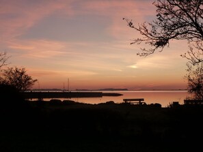 Beach nearby, sun loungers