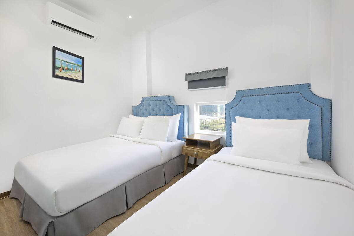 Luxury Apartment, 2 Bedrooms, City View | In-room safe, desk, blackout drapes, soundproofing