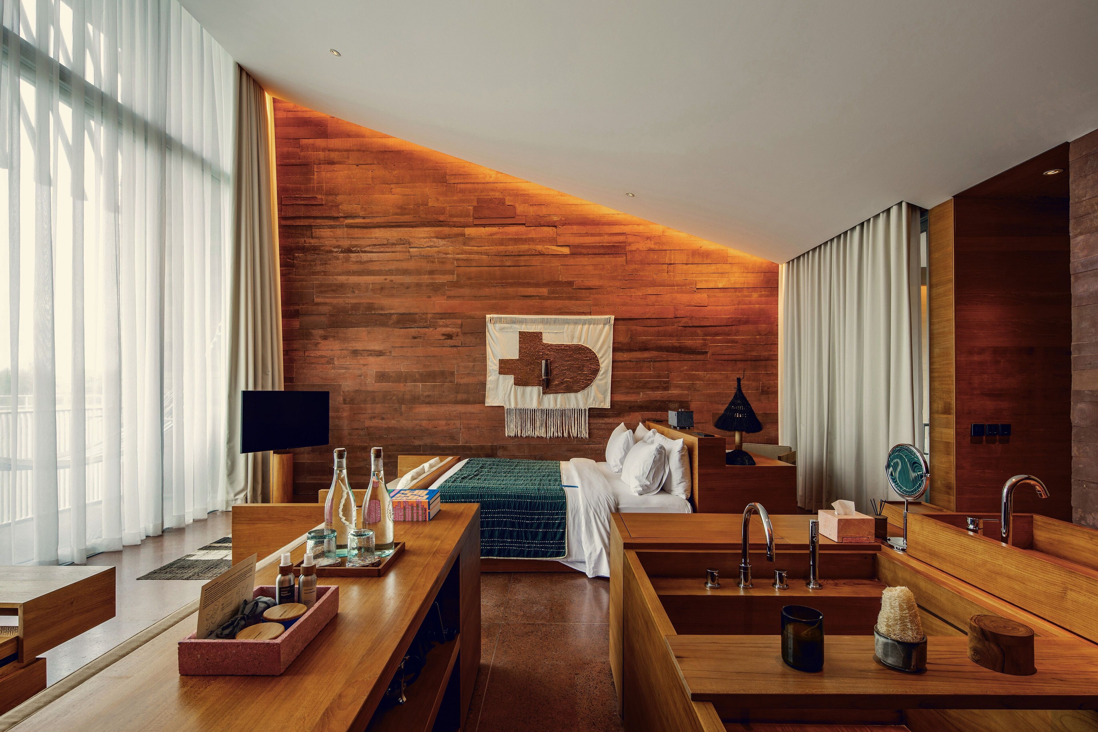 Skyview Sanctuary | Premium bedding, free minibar items, in-room safe