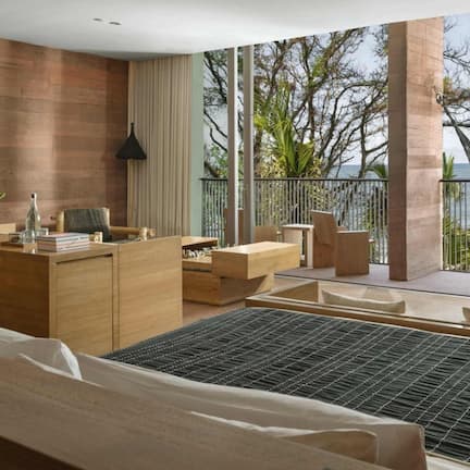 Premium bedding, free minibar items, in-room safe