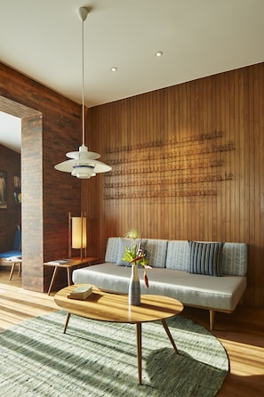 Island Suite | Living area | LED TV - Desa Potato Head Bali (Seminyak)