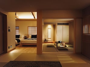 Chambre luxueuse, non-fumeur (Kiyohira) | Literie de qualité, minibar, coffre-fort, décor unique