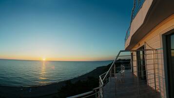 Vue depuis lâhĂ©bergement