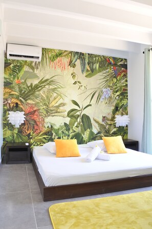 2 chambres, fer et planche à repasser, Wi-Fi, draps fournis