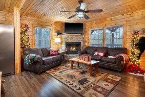 Cabin, 3 Bedrooms | Living area - 270 Black Bear 3 Bedroom Cabin by RedAwning (Gatlinburg)