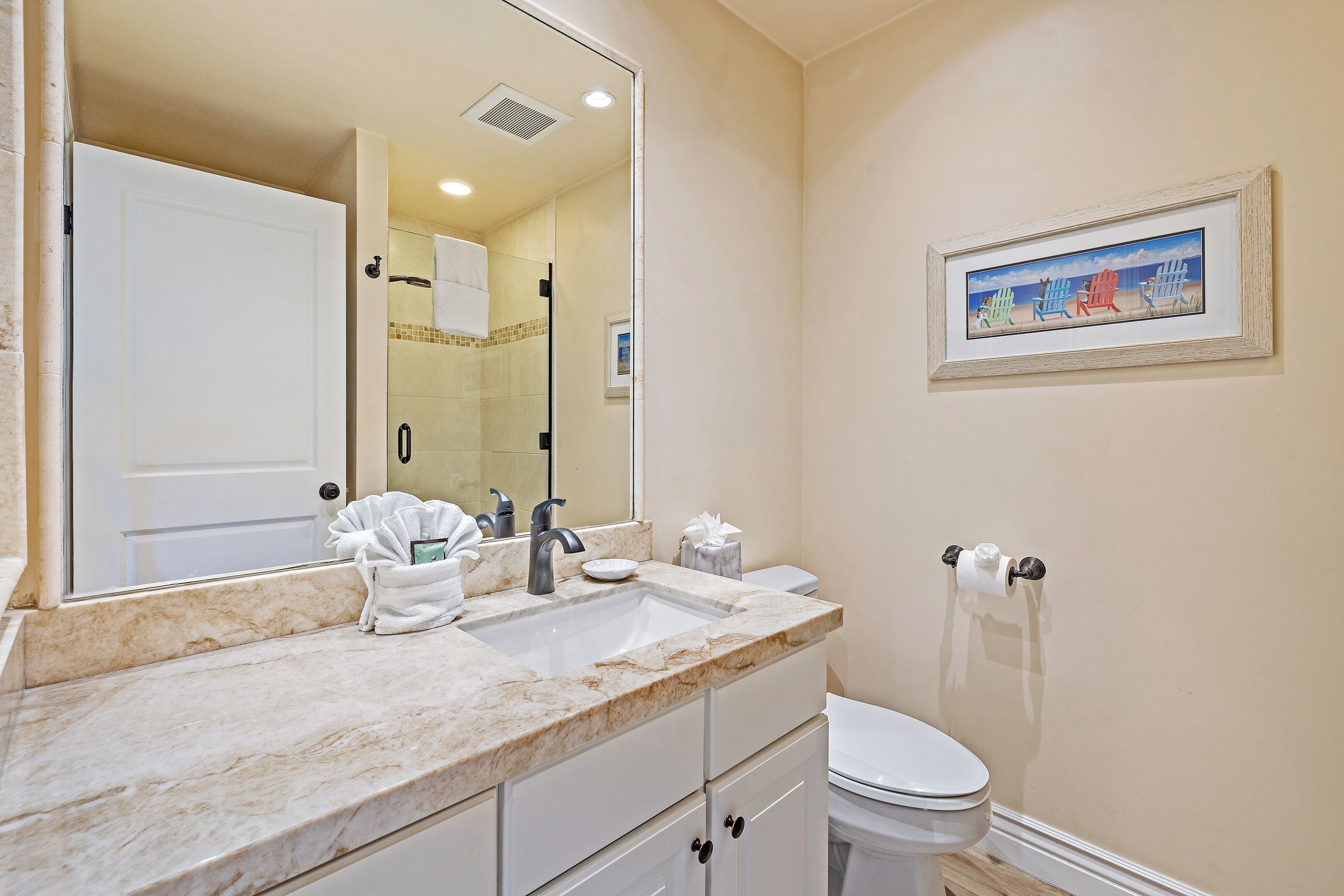 Bathtub, hair dryer, towels