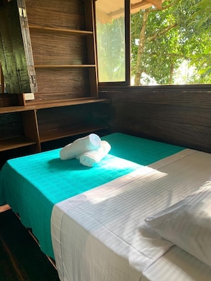 1 bedroom, bed sheets - Private cabin with the best view, Playa El Almejal (Mutis)