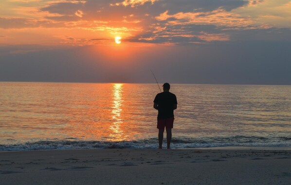 Vlak bij het strand
