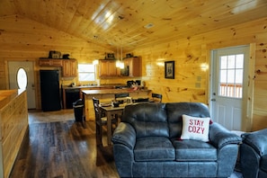 Smart TV, fireplace, video games, books