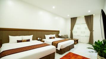 Deluxe Double Room, 2 Queen Beds | Desk, blackout drapes, soundproofing, free WiFi