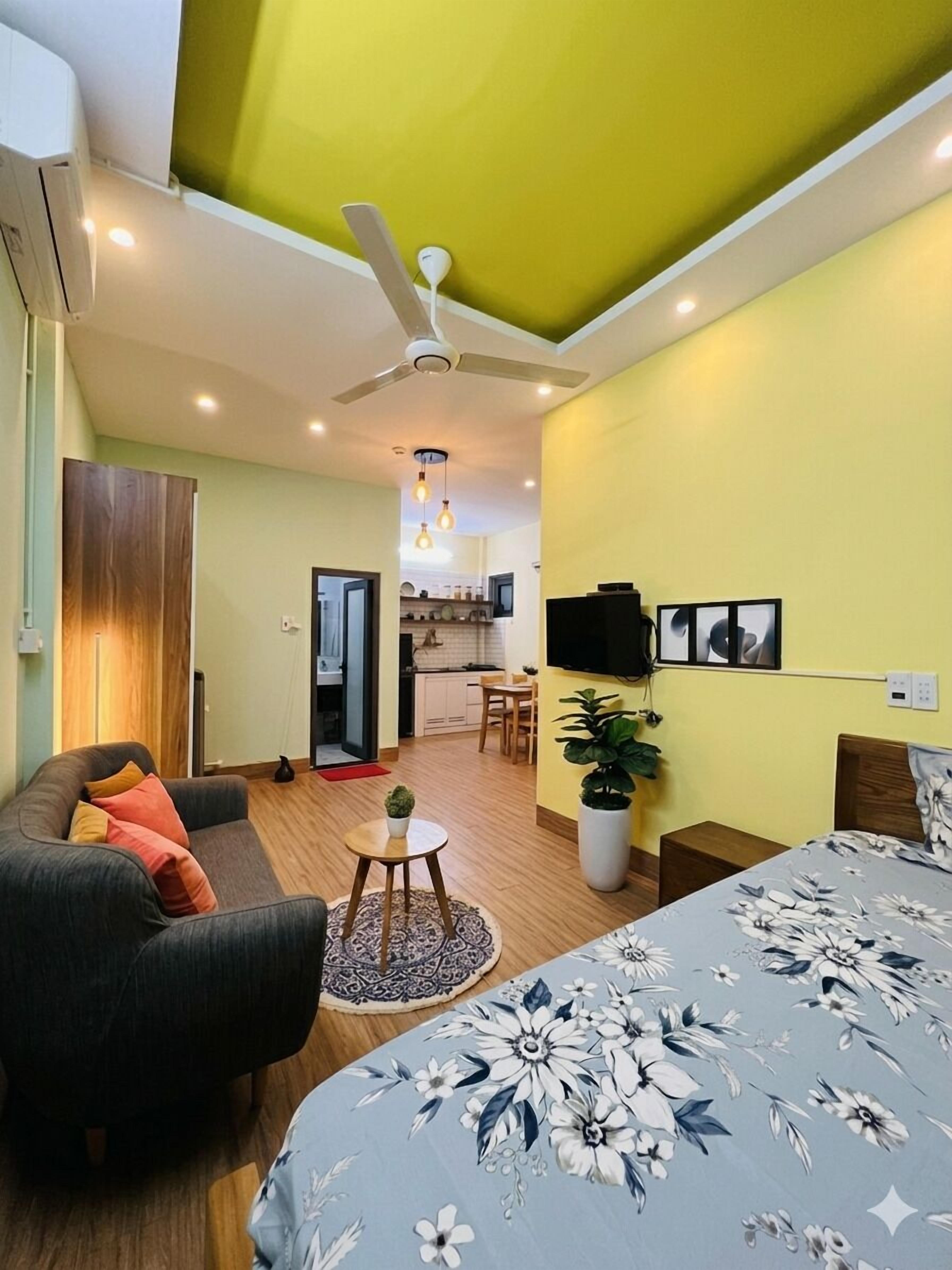 Premium bedding, pillow-top beds, desk, laptop workspace