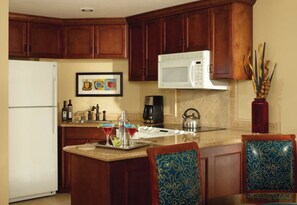 Fridge, stovetop, toaster, blender