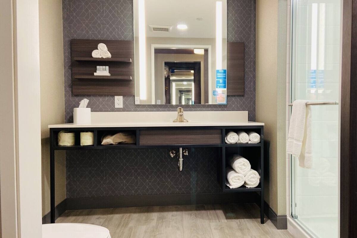 free toiletries, hair dryer, towels, soap